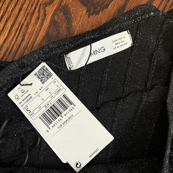 Mango Black Off-Shoulder Ruffle Sweater - Picture 2 of 4